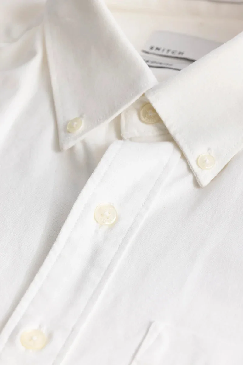 SNITCH Shirtolo Plain White Shirt